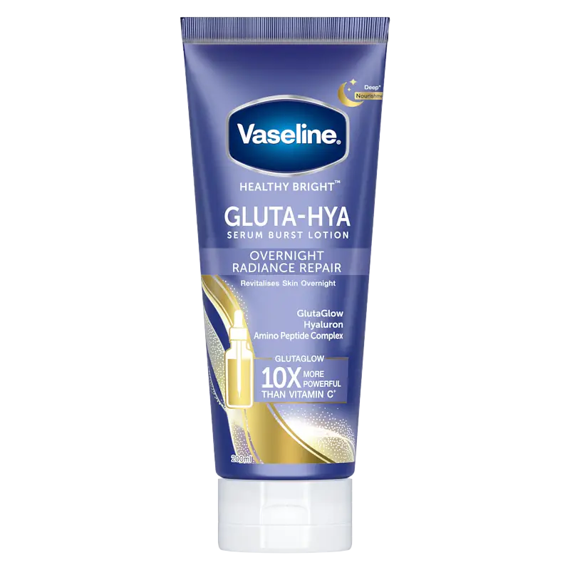 Vaseline Gluta-Hya Serum Burst Lotion Overnight Radiance Repair Thailand