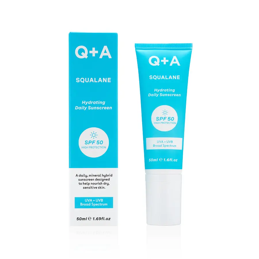 Q + A Squalane SPF 50 Hydrating Daily Sunscreen