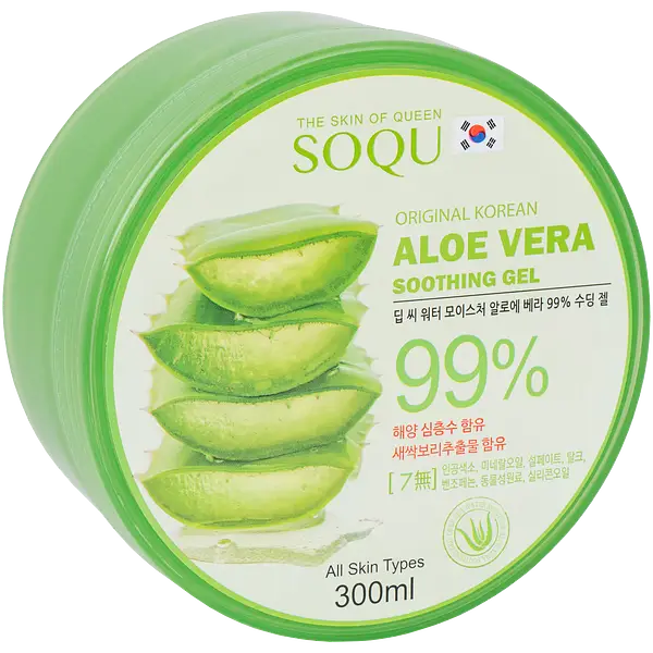 SOQU Aloe Vera 99% Soothing Gel