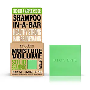Biovène Barcelona Moisture Volume Biotin & Apple Cider Solid Shampoo Bar