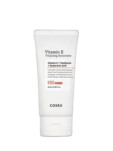COSRX Vitamin E Vitalizing Sunscreen With Panthenol + Hyaluronic Acid SPF 50