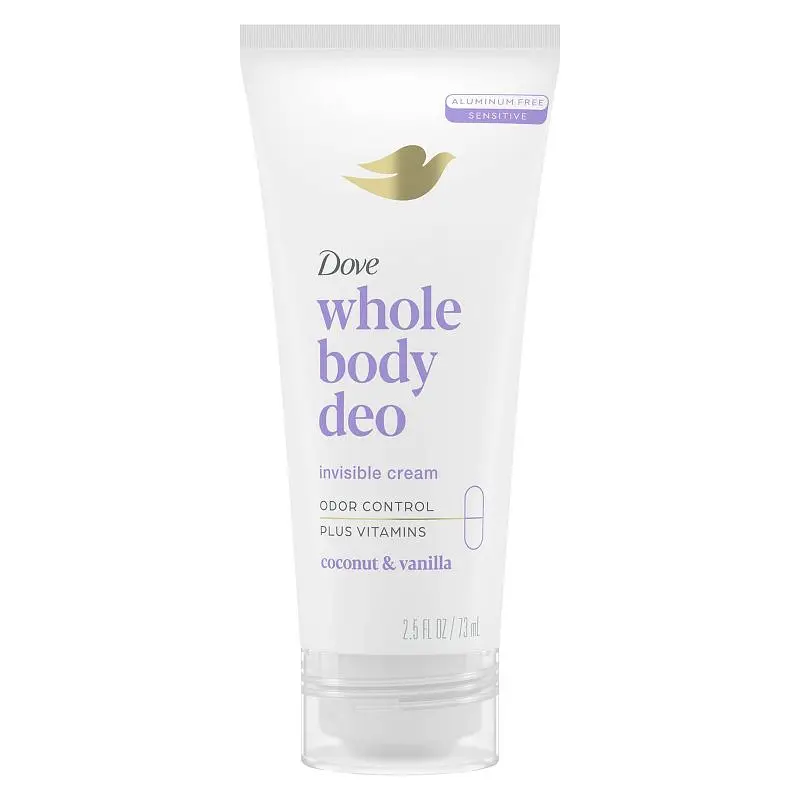 Dove Whole Body Deodorant Invisible Cream Coconut & Vanilla