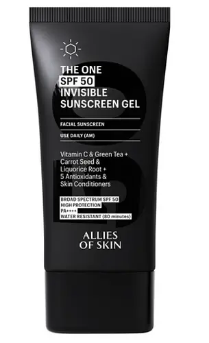 Allies of Skin The One SPF 50 Invisible Sunscreen Gel