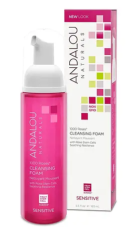 Andalou Naturals 1000 Roses Cleansing Foam