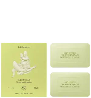 Soft Services Green Banana Buffing Bar Microcrystal Exfoliant