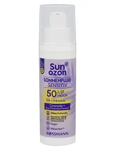 Sunozon Sonnenfluid Sensitiv SPF 50 With Ceramide + Easy Protection Formula