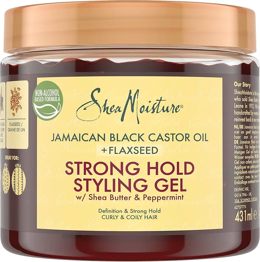 Shea Moisture Jamaican Black Castor Oil + Flaxseed Strong Hold Styling Gel UK