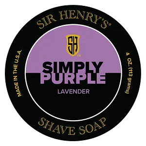 Sir Henry's Shave Soap Simply Purple Lavender