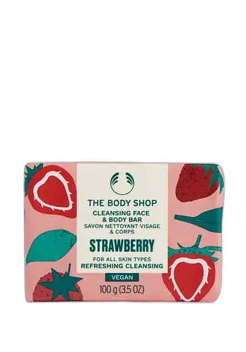 The Body Shop Cleansing Face & Body Bar Strawberry
