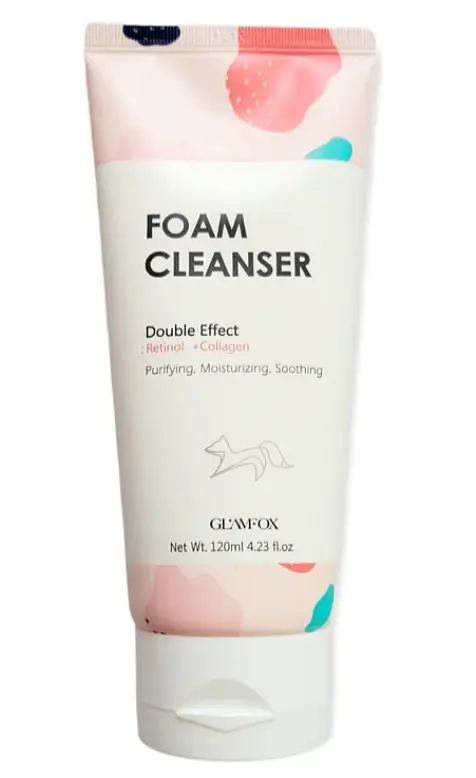 GLAMFOX Foam Cleanser  Double Effect Retinol + Collagen