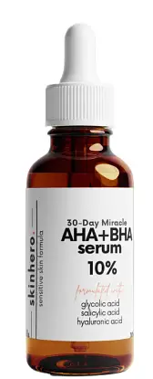 Skin Hero 30-Day Miracle AHA+BHA Serum 10%
