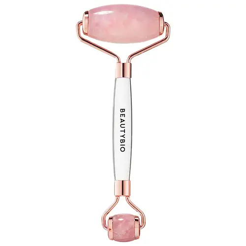 BeautyBio Rose Quartz Dual-Ended Face & Eye Roller