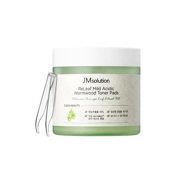 JMsolution Releaf Mild Acidic Wormwood Toner Pads