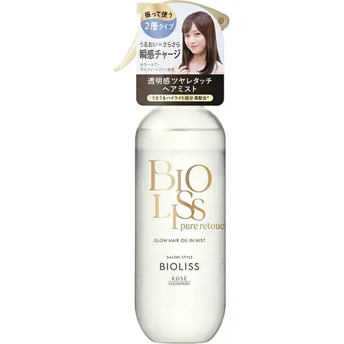 Kosé Bioliss Pure Retouch Glow Hair Oil In Mist