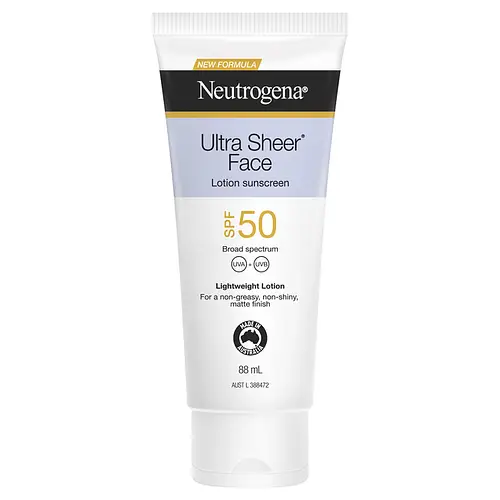 Neutrogena Ultra Sheer Face Lotion Sunscreen SPF 50 Australia