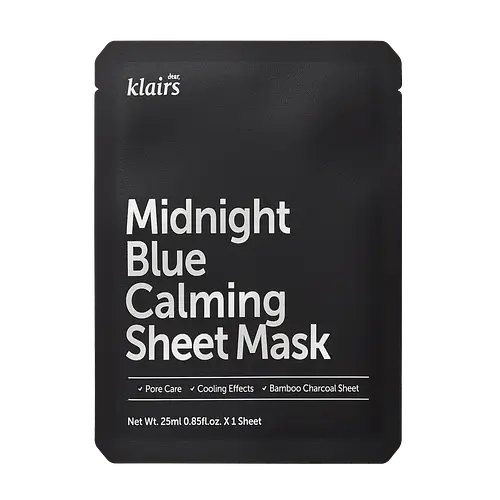 Dear, Klairs Midnight Blue Calming Sheet Mask