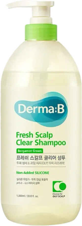 Derma:B Fresh Scalp Clear Shampoo Bergamot Green