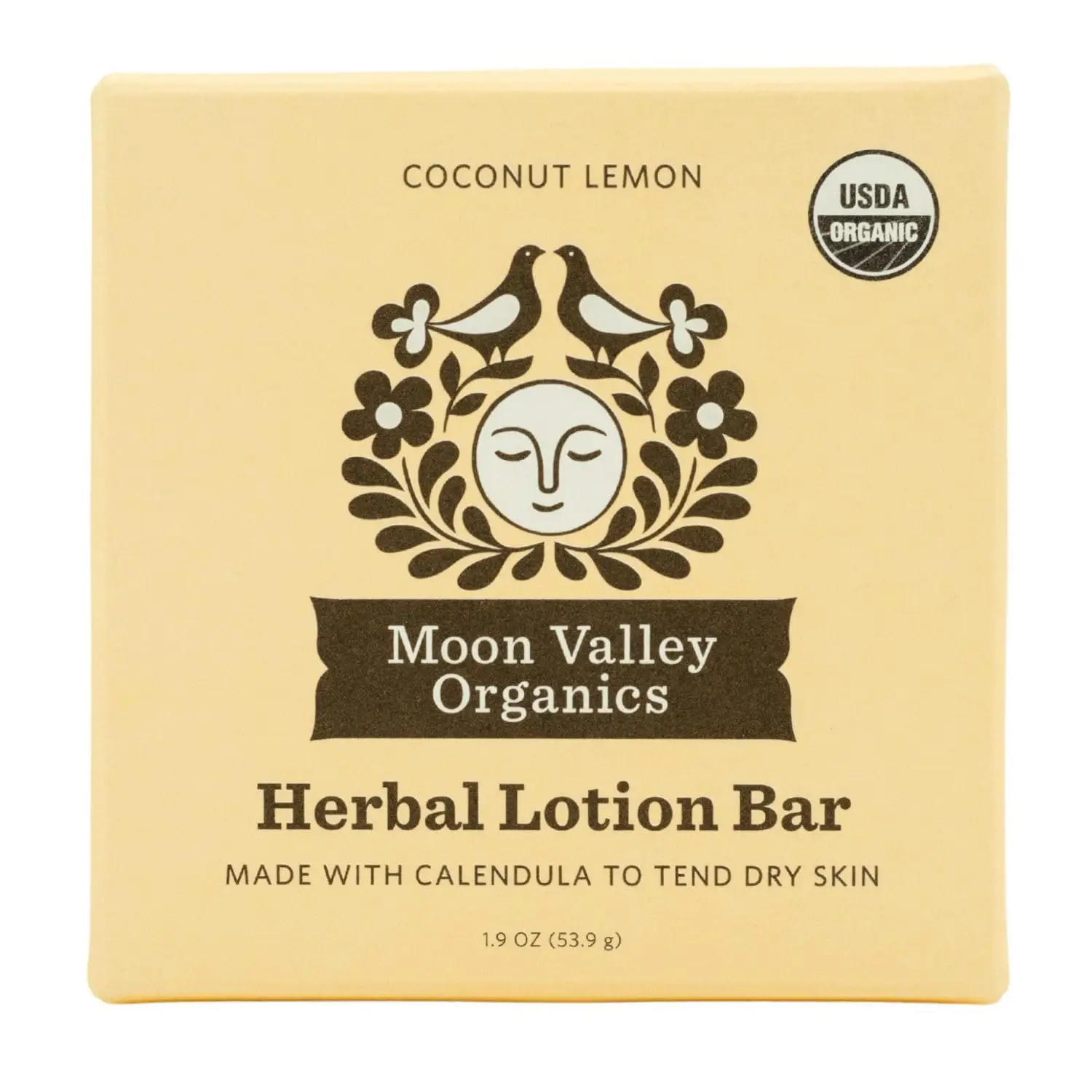 Moon Valley Organics Herbal Lotion Bar Coconut Lemon