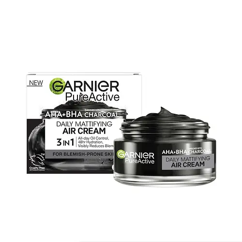 Garnier AHA+BHA Charcoal Daily Mattifying Air Cream​ Europe