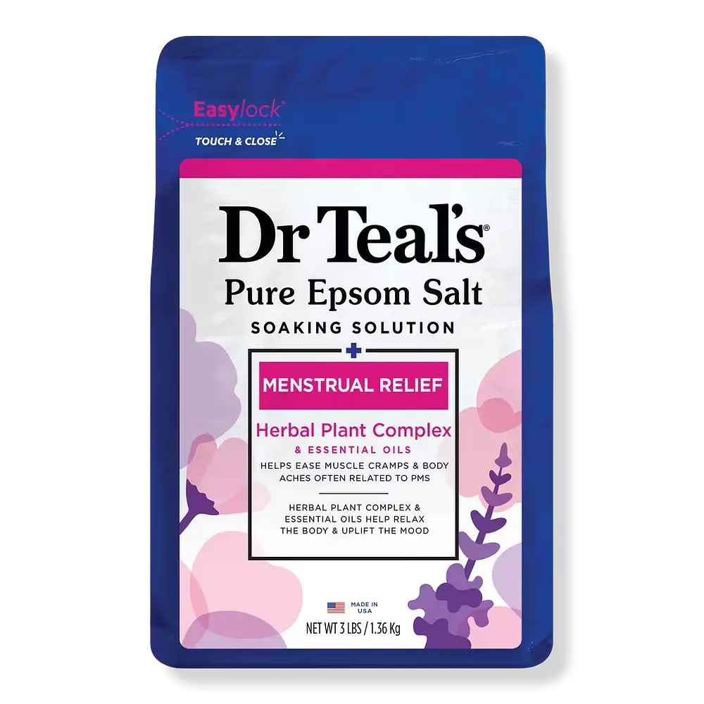 Dr Teal’s Pure Epsom Salt Soaking Solution Menstrual Relief