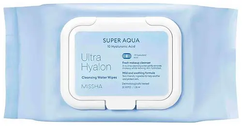 Missha Super Aqua Ultra Hyalron Cleansing Water Wipes