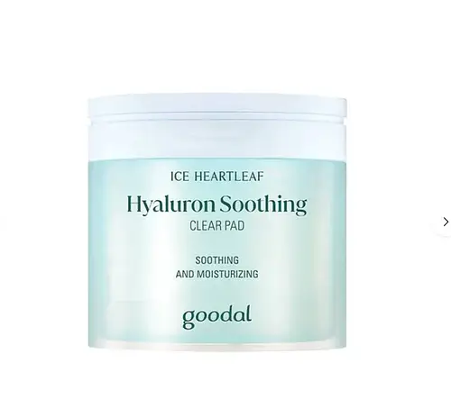 Goodal Ice Heartleaf Hyaluron Soothing Clear Pad