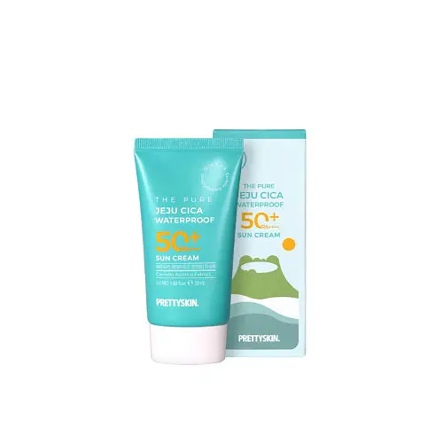 Pretty Skin The Pure Jeju Cica Waterproof Sun Cream SPF 50+