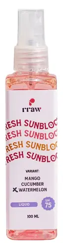 Rraw Skincare Liquid Sunblock SPF 75 Watermelon