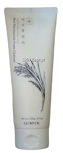 GLAMFOX Rice Niacinamide Foam Cleanser