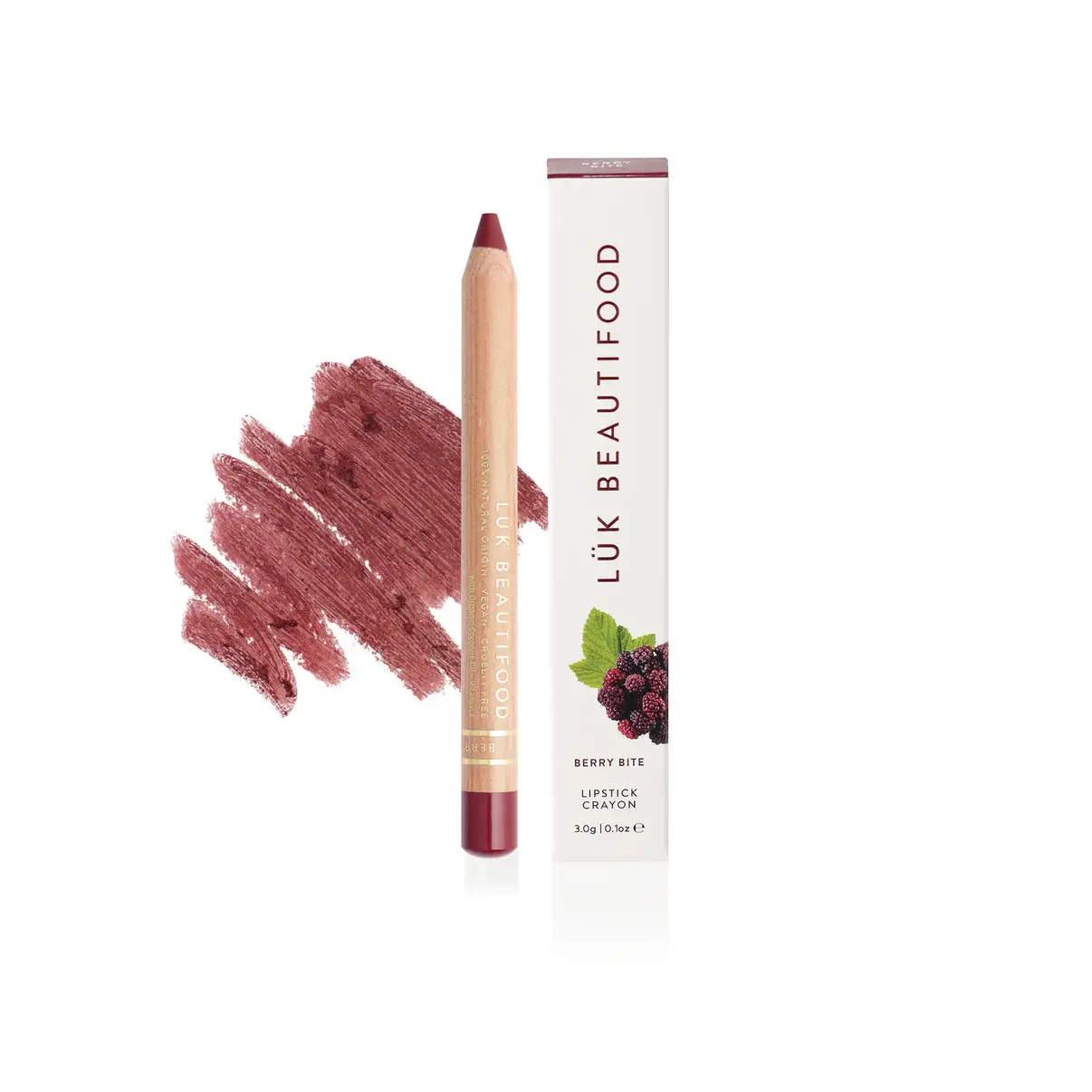Luk Beautifood Natural Lipstick Crayon Berry Bite