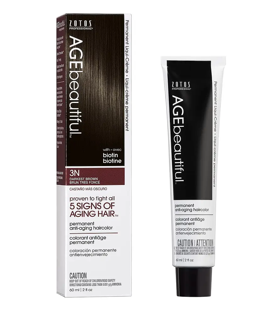 Agebeautiful Permanent Liqui-Creme Hair Color 3N Darkest Brown