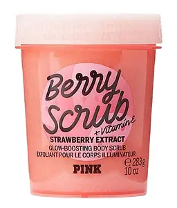 Victoria’s Secret Pink Body Scrub Strawberry Extract Glow-Boosting