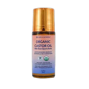 Queen Of The Thrones Organic Castor Oil Rose Quartz Roller