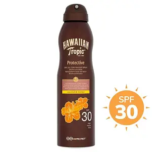 Hawaiian Tropic Protective Dry Oil Continuous Spray Oil SPF 30