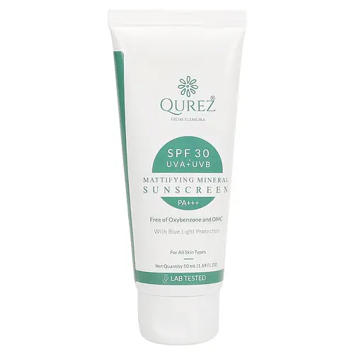 Qurez Mattifying Mineral Sunscreen SPF 30 PA+++