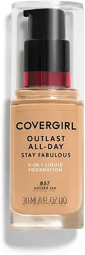 Covergirl Outlast All-Day Stay Fabulous 3-In-1 Foundation 857 Golden Tan
