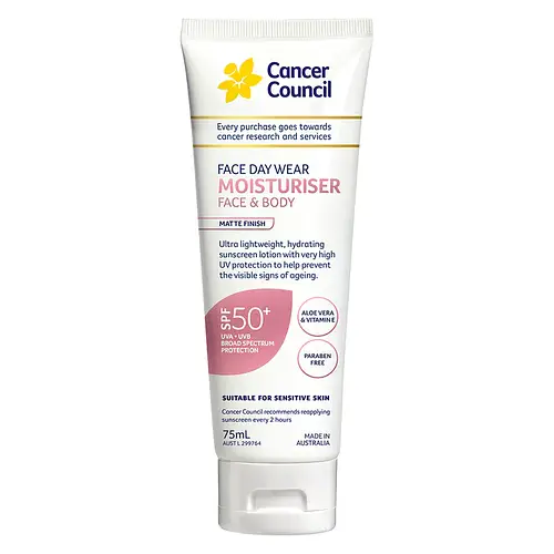 Cancer Council Face Daywear Moisturiser Invisible SPF50+