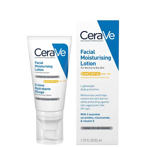 CeraVe AM Facial Moisturizing Lotion With SPF 50 Europe