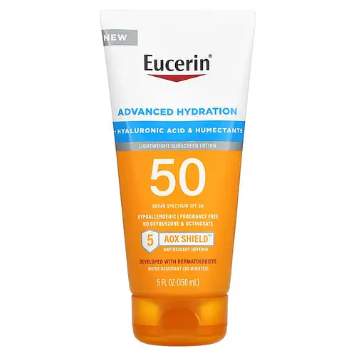 Eucerin Advanced Hydration Lightweight Sunscreen Lotion SPF50