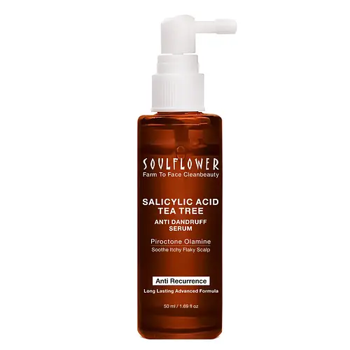 Soulflower Salicylic Acid & Tea Tree Anti Dandruff Serum