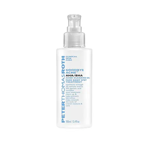Peter Thomas Roth Goodbye Acne AHA/BHA Acne Clearing Gel Face Body Spot Treatment