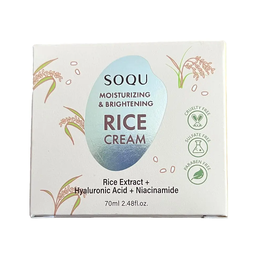 SOQU Moisturizing & Brightening Rice Cream