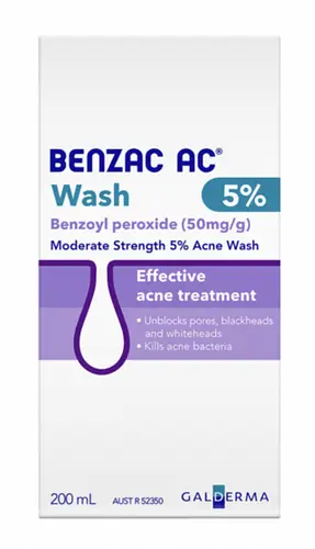 Galderma Benzac AC Moderate Strength 5% Acne Wash