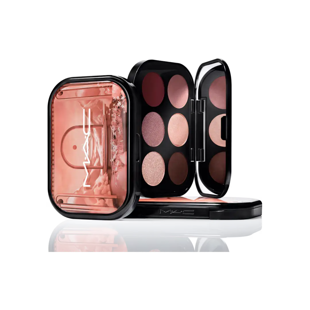 Mac Cosmetics Connect In Colour Eye Shadow Palette Embedded in Burgundy