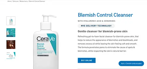 CeraVe Blemish Control Cleanser UK