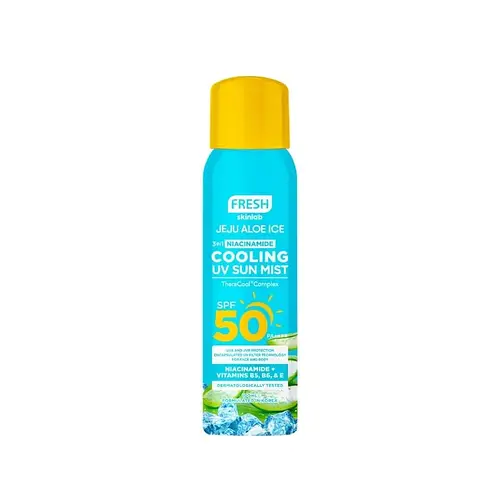 Fresh Skinlab Jeju Aloe Ice 3 In 1 Niacinamide Cooling UV Sun Mist SPF 50