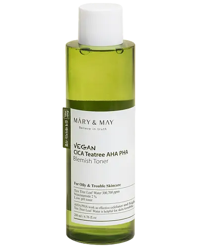 Mary & May Vegan Cica Tea Tree AHA PHA Toner