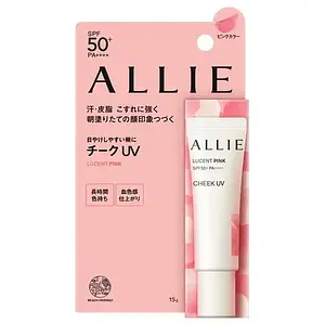 Kanebo Allie Cheek UV SPF 50+ PA++++ 01 Lucent Pink