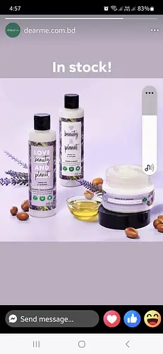 Love Beauty and Planet Argan oil and lavender shampoo