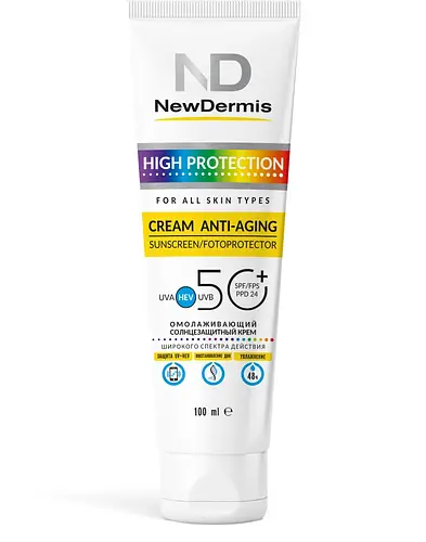 Newdermis ANTI-AGING SUNSCREEN/FOTOPROTECTOR SPF 50+ PPD24